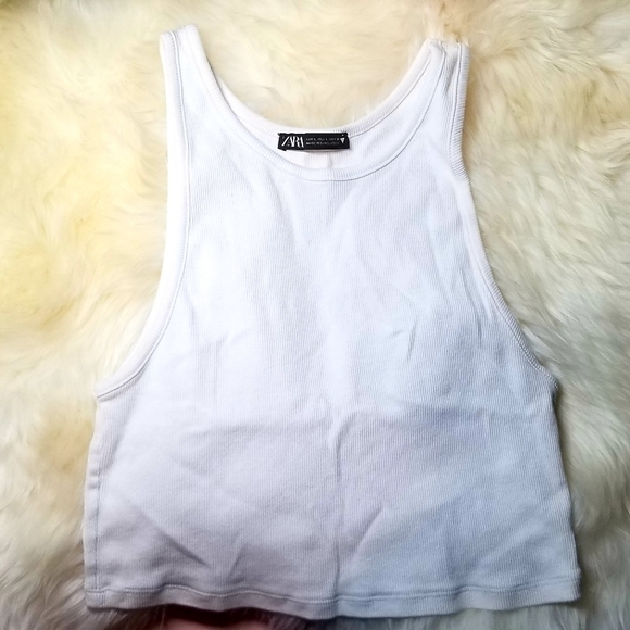 ZARA Ribbed crop tops - Picture 4 of 5